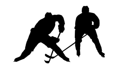 hockey players silhouettes