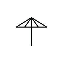 Umbrella Line Icon, Vector, Illustration, Logo Template. Suitable For Many Purposes.