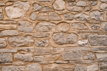Stone wall structure of an old house