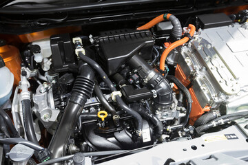 Car Engine Checkup and Auto Car Service, Automotive Workshop and Maintenance Vehicle Car Engines.