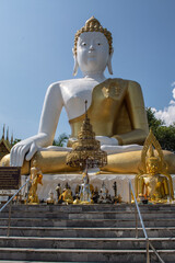 Within Wat Phra That Doi Kham is a Buddhist temple in Chiang Mai province northern of Thailand.