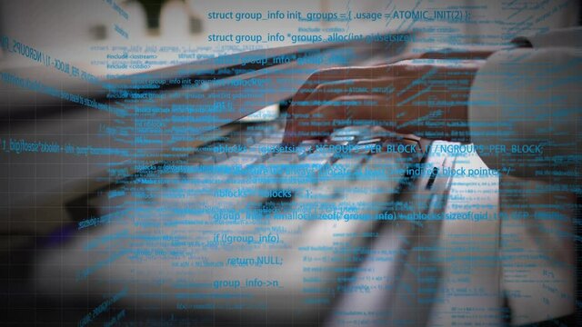 Computer programmer Keyboard Typing Code