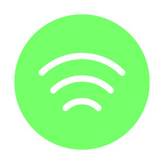 Wifi Signal Vector icon which is suitable for commercial work and easily modify or edit it

