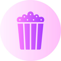 popcorn gradient icon