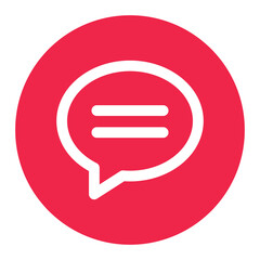 Message Chat Vector icon which is suitable for commercial work and easily modify or edit it

