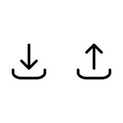 download and upload icon vector illustration