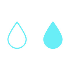 Water drop vector icon