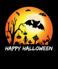 Happy Halloween T-shirt Design