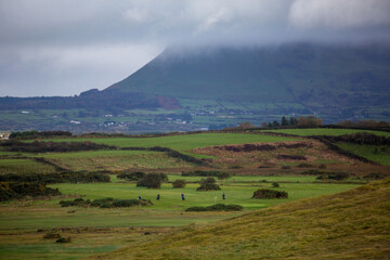 Fototapeta premium A view of Ben Bulben in County Sligo along the Wild Atlantic Way
