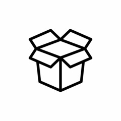 Box icon in vector. Logotype