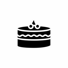 Cake icon in vector. Logotype