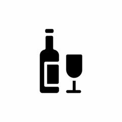 Wine icon in vector. Logotype