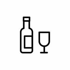 Wine icon in vector. Logotype