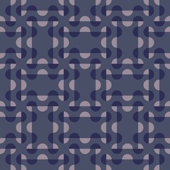 Rounded abstract seamless pattern - accent for any surfaces.