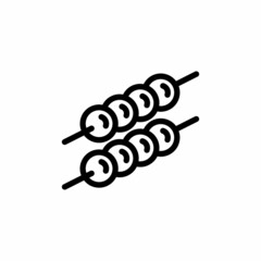 Kabab icon in vector. Logotype