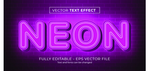 Neon text effect