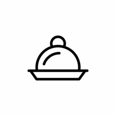 Dish icon in vector. Logotype