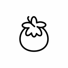 Persimmons icon in vector. Logotype