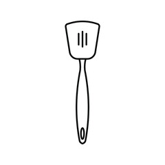 spatula - kitchen utensil icon vector design template on white background