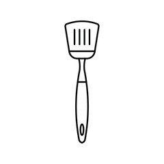 spatula - kitchen utensil icon vector design template on white background