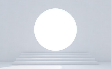 Empty room with window frame. 3d rendering