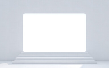 Fototapeta premium Empty room with window frame. 3d rendering
