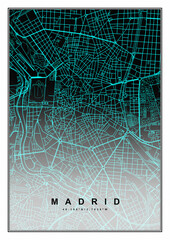 Mapa de Madrid Centtro © Odisdca