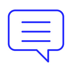 message bubble Vector icon which is suitable for commercial work and easily modify or edit it

