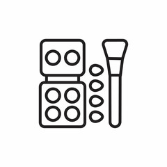 EYESHADOW icon in vector. Logotype