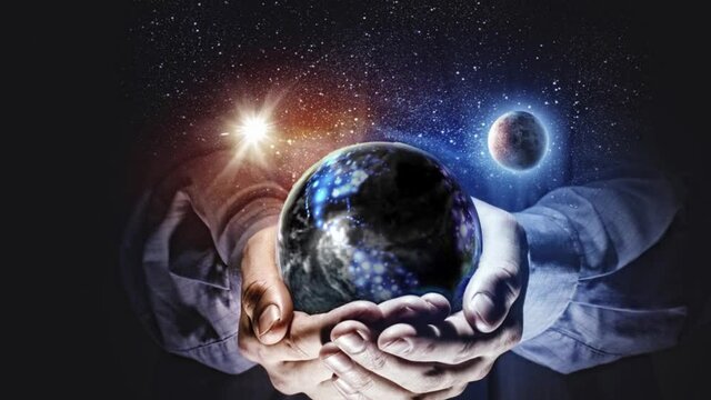 The planet lies in the hands of