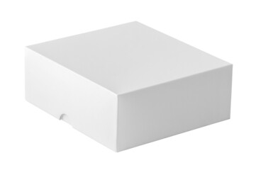 Mockup white box isolated on white background