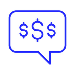 Budget discussion Vector icon which is suitable for commercial work and easily modify or edit it

