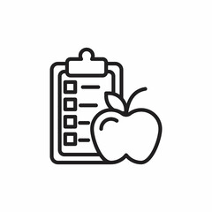 DIET icon in vector. Logotype