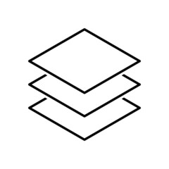 layer icon, page vector, element illustration