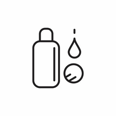 MAKEUP REMOVER icon in vector. Logotype