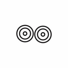 LENS icon in vector. Logotype