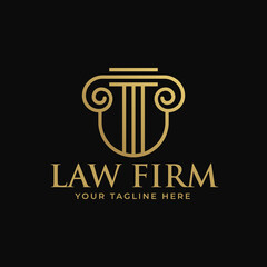 Law Firm Gold Premium Logo Template