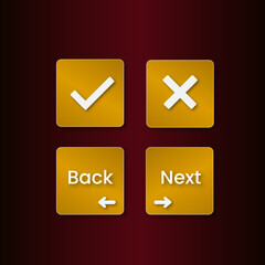 Obraz premium luxury gold icon set for presentation