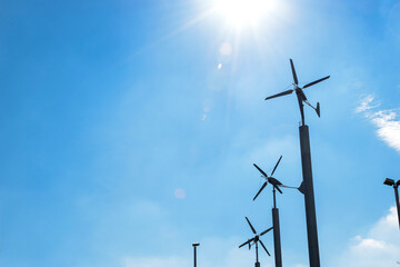 Wind turbines produce clean energy for the world.