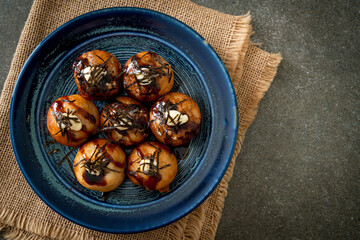Takoyaki ball dumplings or Octopus balls