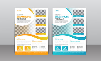 Real Estate Home Sale flyer Design Template, Editable Flyer Template Design, Corporate Flyer Design.