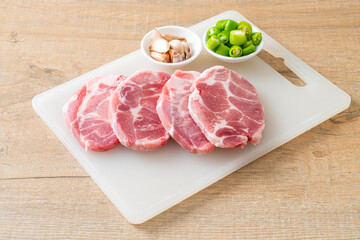 fresh pork neck raw or collar pork