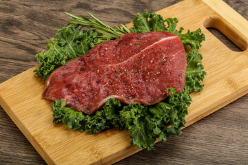 Raw beef steak for grill