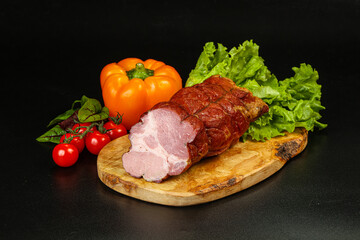 Delicous smoked pork for snack