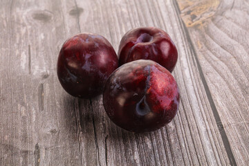 Ripe and sweet purple plum