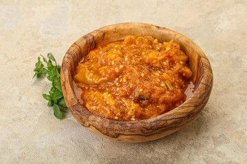 Caucasian cuisine - Mangal salad with vegetables