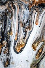 Luxury art in Eastern style. Golden swirl, artistic design. Painter uses vibrant paints to create these magic art, with addition golden glitters, lines. ART&GOLD.  Masterpiece of designing art. 