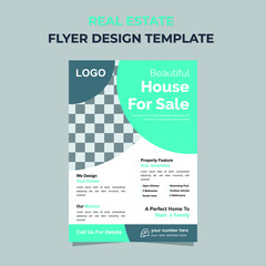 modern House Real estate Flyer design template