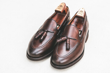 I took care of my precious leather shoes.