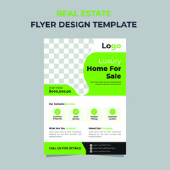 Elegant Home For Sale Real Estate Flyer Template